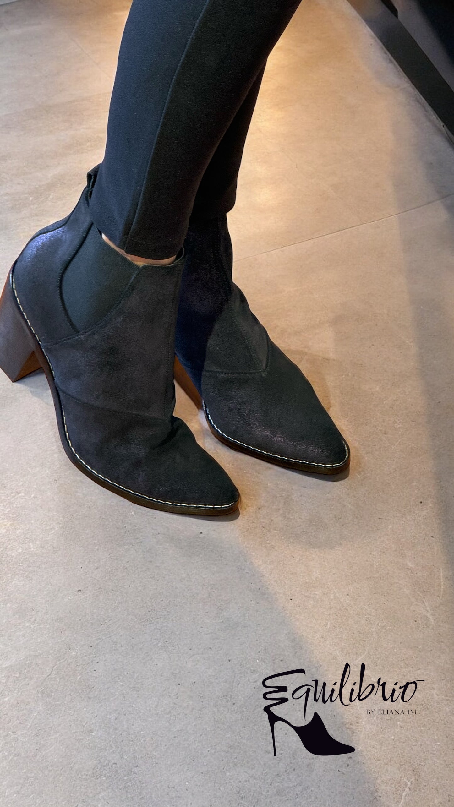 Botines Black Lilac